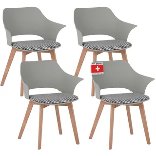 Albatros Esszimmerstuhl, Grün Kunststoff, 64x76x57 cm, Esszimmer, Stühle, Esszimmerstühle Vierfußstühle