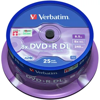 Verbatim DVD+R DL 25 x), Optischer Datenträger