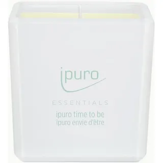 ipuro time to be Duftkerze - dekorative & relaxende Duftkerzen im Glas - Intensive Duftkerzen mit frischen Zitrusfrüchten - stilvolle Kerze für EIN entspannendes Dufterlebnis 125 g