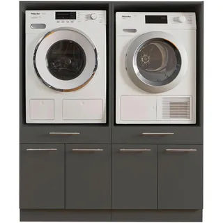 laundreezy Hauswirtschaftsraum 135 x 162 x 67,5 cm Grau