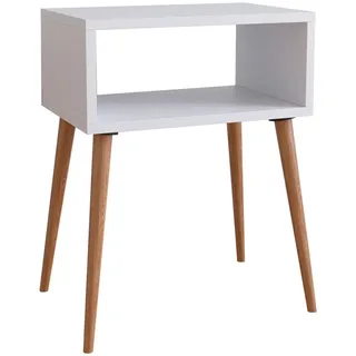 VCM Nachtschrank Singol M 44,5 x 30 x 60 cm Weiß