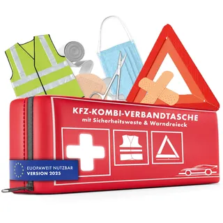 Walser KFZ Verbandstasche rot nach DIN 13164