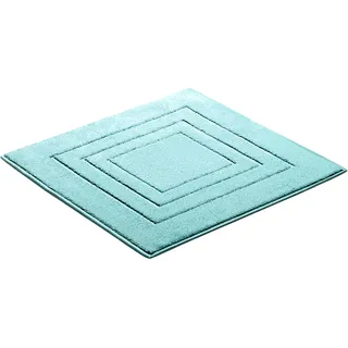 Badematte VOSSEN "Feeling" Gr. 3, blau (light azure), H:10mm, Baumwolle, Badematten, Badematte, Badteppich, Uni-Farben, mit Bordüre, Hoch-Tief Effekt, reine Baumwolle, Topseller