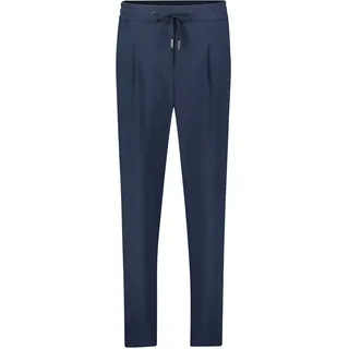 Stretch-Hose BETTY & CO "Stretch-Hose mit Eingrifftaschen", Damen, Gr. 42, EURO, blau (dunkelblau), Obermaterial: 53% Baumwolle CO. 38% Polyamid PA. 9% Elasthan EL., Hosen Stretch-Hose