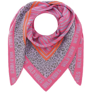 Dreieckstuch ZWILLINGSHERZ, Damen, grau, Baumwollmischung, Modetücher Dreieckstuch, mit geometrischem Muster