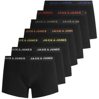 JACK & JONES Herren Boxershort JACBASIC Trunks Baumwoll-Stretch Schwarz M