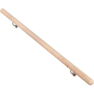 Handlauf Komplettset Fichte Massivholz Ø 52 mm - 1.500 mm inkl. Konsolen