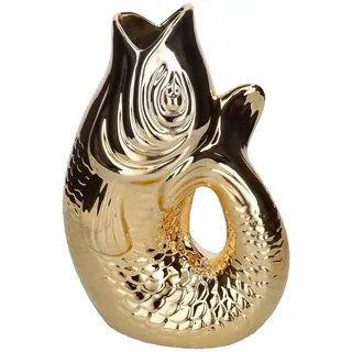 Giftcompany Monsieur Carafon Vase/Karaffe Fisch L Gold 2,7l