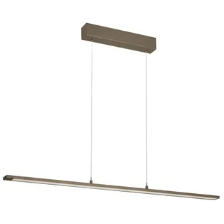 Pendelleuchte Marlo|dark-greige| mit Kabellift| L: 120 cm, B: 6 cm| Höhenverstellbar 70-180 cm| mit Taster stufenlos dimmbar| Farbtemperatureinstellung 3 Stufen | 1x LED 29W 2700/3350/4000 K | 3300 lm