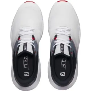 Footjoy Flex White/Navy/Red 42,5 Herren Golfschuhe - Weiß