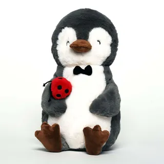 JoyToy Joy Toy & Mrs Panda Plüsch Pinguin 25 cm, 21729, Bunt