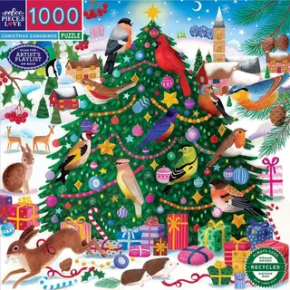 Eeboo Weihnachts-singvögel Puzzle 1000 Stücke - Multicolor - One Size