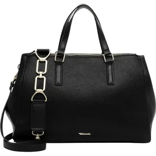 TAMARIS Shopper Kunstleder Schwarz/Gold