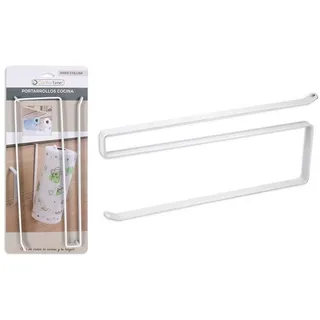 Confortime Küchenrollenhalter, Metall, Weiß, 26 x 10 x 1,3 cm