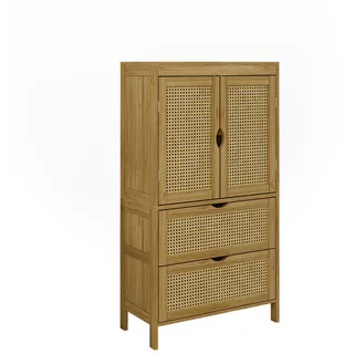 Vicco Liora Midischrank 60 x 110 x 29 cm Braun/Grün