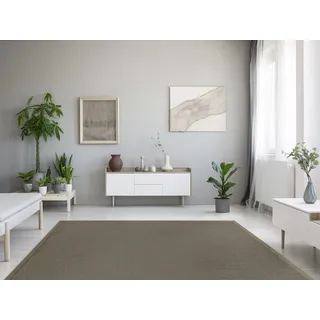 DEKOWE Mara S2 mit Bordüre Spezial Sisalteppich 120 x 200 cm Grau/Weiß