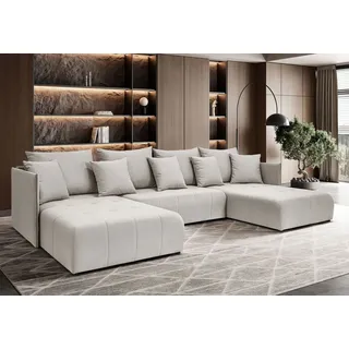 lookway Ecksofa APOLLO U mit Schlaffunktion und Bettkasten Castel 03