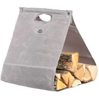 Brennholz Tasche Kaminholztasche grau 5x40,3x70,5 cm Kaminholzkorb Aufbewahrung