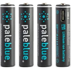 Pale Blue AAA USB-C (4 Stk., AAA, 600 mAh), Batterien + Akkus