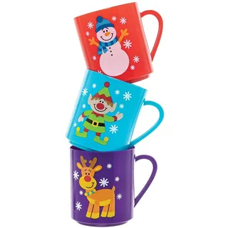 Baker Ross Plastikbecher 0,2 l Mehrfarbig 4 St.