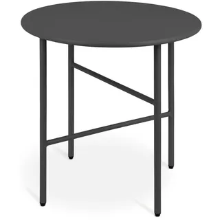 bomoe Finn Beistelltisch ø 44x46cm Schwarz Metall