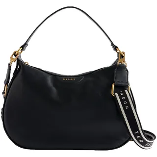 Ted Baker Schultertasche Esiah Webbing Slouchy Leather Hobo Bag Black