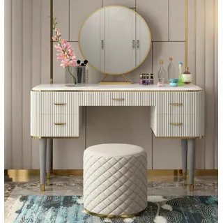 Konsolentisch Schminktisch Tisch Konsole Schlafzimmer Sekretär Kommode Sideboard - Weiß