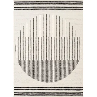Teppich LIVABLISS "SANTIAGO", grau, B:140cm H:10mm L:200cm, Kunstfaser, Teppiche, Teppich, Teppich im skandinavischen Design für ein modernes, stilvolles Zuhause