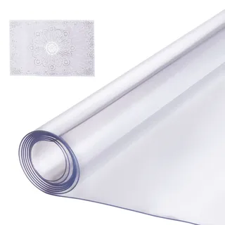 VEVOR Kunststoff-Tischdecke, 76,2 x 152,4 cm, 1,5 mm dick, transparenter Tischschutz, rechteckige PVC-Schreibtischunterlage, wasserdichte und leicht zu reinigende Schreibtischunterlage, Tischdecke, für Büro, Kommode, Esszimmertisch, Nachttisch