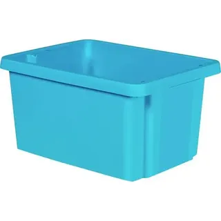 Curver 225366 Aufbewahrungsbox ESSENTIALS Drehstapelbox 16L, blau Blau 1 St.