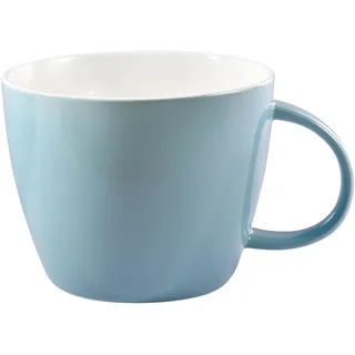 fMSDD Türkisfarbener Jumbo 30 Unzen Porzellanbecher für Suppe, Kaffee, Tee, Eis, Obst, Müsli, Milch, Mokka, Kakao und Glühwein, spülmaschinen- und mikrowellenfest