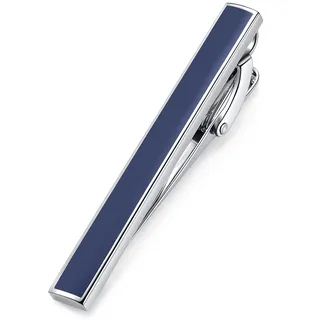 HONEY BEAR 1.97"/2.12"/2.36" Hochwertig Herren Krawattennadel Krawattenklammer Tie Clip,Marine Blau,5cm/5.4cm/6cm (2.12")