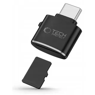 TECH-PROTECT memory card reader UltraBoost microSD - Schwarz