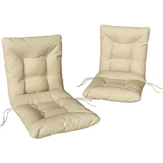 Outsunny Sitzkissen 120 x 50 x 8 cm Beige