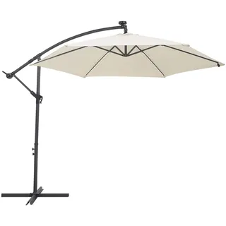 Beliani Ampelschirm Ø 285 cm Beige