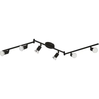 EGLO Buzz-LED 6-flg. 105 cm schwarz