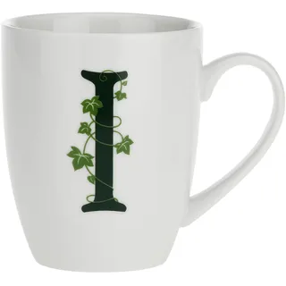 la Porcellana Becher Buchstabe I, weiß