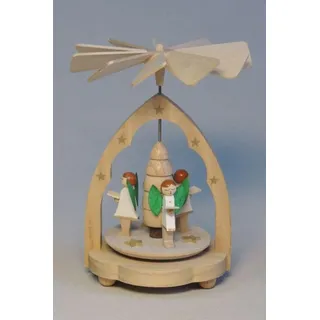 Pyramide Wärmespiel mit Engel 11 cm NEU Tischpyramide Erzgebirge Seiffen