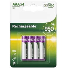 Wiederaufladbare Batterie R03B2A95/10 AAA 4 Stück für längere Lebensdauer