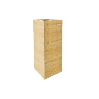 fm Pflanzkübel Plant Holz königsahorn rechteckig 38,0 x 90,0 cm, 1 St.