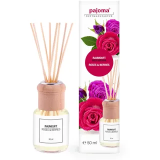 pajoma® Raumduft 50 ml inkl. Duftstäbchen, Roses & Berries Flüssigkeit