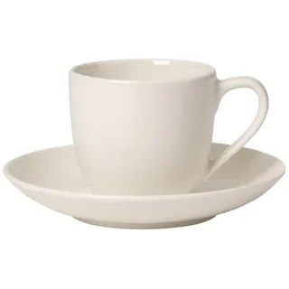 Villeroy & Boch Espressotasse mit Untertasse 0,07 l Weiß 1 St.