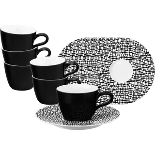 SELTMANN WEIDEN Espressotasse mit Untertasse 0,09 l Schwarz 6 St.