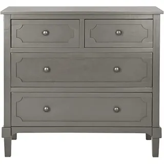 SAFAVIEH Modern Wooden Console with Storage, in Grey, 80 X 35 X 75