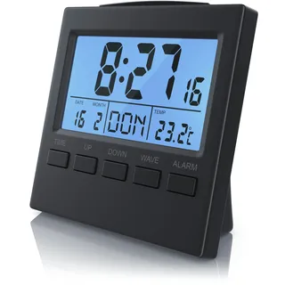 Bearware Digital-Funkwecker schwarz