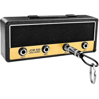 WinGluge Schlüsselbrett Vintage, Schlüsselhalter Wand Ohne Bohren, Schlüsselanhänger, Key Holder, Schlüsselaufhänger, Schlusselaufbewahrung, Schlüsselboard Wandmontage mit 4 Gitarrenstecker