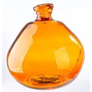 GILDE Tischvase »Vase bauchig; organisch Organical orange H. 32 cm«, orange