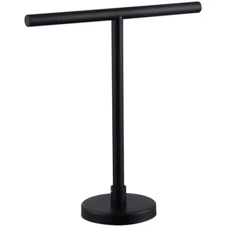 Freistehender, mattschwarzer Handtuchhalter für Badezimmer, Küche oder Waschtisch, moderner Handtuchhalter