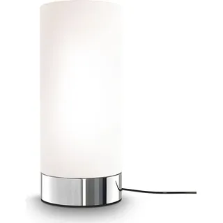 Tischleuchte Lampe Touch Nachttischlampe Nachtlicht Schreibtischlampe Büro E14 - Silber, Weiß