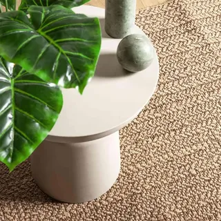 vidaXL Teppich 140x200 cm Jute-Optik Innen und Außen - Braun